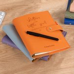 Personalized As I Watch You Grow Leather Journal Notebook Name with Hidden Buckle Pen Slot Baby Shower Mother's Day Father's Day Gift for Dad Mom