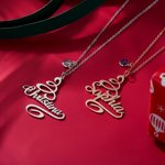 Collier Minimaliste Personnalisé avec Pierre de Naissance Bijoux d'Hiver Cadeau de Noël pour Femmes