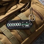 Personalized Embroidered Australia Flag Line Keychain with Text Birthday Appreciation Gift for Police Firefighter Military