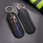 Personalized Embroidered Australia Flag Line Keychain with Text Birthday Appreciation Gift for Police Firefighter Military
