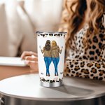 Personalisierte wegen dir ich lachen ein wenig härter stilvolle 20 oz Edelstahl Becher mit Namen Geburtstag Geschenk für Besties Schwestern