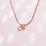 Personalised Tiny 3D Bubble Initial Balloon Initial Necklace with Birthstone Birthday Jewellery Gift for Women
