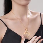 Collier Minimaliste Personnalisé avec Pierre de Naissance Bijoux d'Hiver Cadeau de Noël pour Femmes