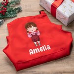 Personalized Cartoon Boys Girls Adjustable Apron Chef Hat Set with Pocket Cooking Baking Birthday Gift for Kids