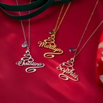 Collier Minimaliste Personnalisé avec Pierre de Naissance Bijoux d'Hiver Cadeau de Noël pour Femmes