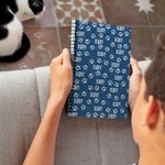 Spersonalizowany notatnik spiralny Cute Paw A5 120 stron z imieniem Śliczny fantazyjny prezent urodzinowy dla miłośnika zwierząt