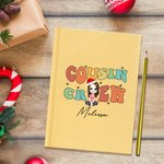 Personalised Cousin Crew Cartoon Character A5 Lined Notebook and Pencil Set with Name Christmas School Office Supplies Gift for Kids Family