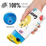 Personalized Cute Colourful Cartoon Graffiti Letter Photo Water Bottle with Name and Initial Birthday Back to School Gift for Kids