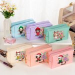 Trousse de maquillage personnalisée en forme d'arbre de Noël avec nom Cadeau d'anniversaire de Noël pour les filles et les femmes