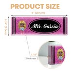 Personalized Glitter Crayon Design Acrylic Desk Name Plate Teacher Appreciation Back to School Gift for Teacher
