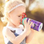 Henkilökohtainen sarjakuvahahmo syntymä kukka 12oz Kid vesipullo nimi Raamatun jae kaste syntymäpäivälahja tytöille pojat