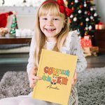 Personalised Cousin Crew Cartoon Character A5 Lined Notebook and Pencil Set with Name Christmas School Office Supplies Gift for Kids Family