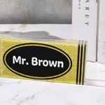 Personalized Glitter Crayon Design Acrylic Desk Name Plate Teacher Appreciation Back to School Gift for Teacher