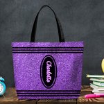 Personalizzato Artificiale Pastello Design Tote Bag con nome Grande capacità Giornata dell'insegnante Regalo di ritorno a scuola per l'insegnante