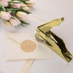 Personalised Star Sign Birth Flower Embosser Stamp Hand Held Embosser Set with Text and Name Birthday Gift for Book Lovers