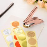 Personalised Star Sign Birth Flower Embosser Stamp Hand Held Embosser Set with Text and Name Birthday Gift for Book Lovers
