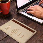 Personalised Be Proud Of The Work You Do Leather A5 Lined Journal Notebook Pen Set with Name Birthday Appreciation Gift for Family Friend Mentor