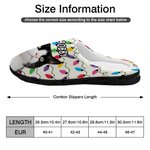 Personalizzato luce stringa cane gatto foto cotone peluche pantofole casa scarpe con nome regalo di compleanno per l'amante degli animali domestici