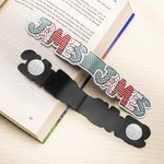 Set di 2 segnalibri magnetici personalizzati con bolle d'aria e lettere floreali regalo di ritorno a scuola per insegnanti e amanti dei libri