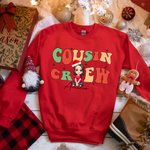 Personalized Cousin Crew Soft Baby Bodysuit T-shirt Sweatshirt Hoodie with Name Christmas Party Favor Gift for Family