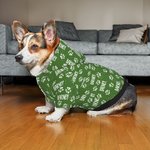 Personalised Cute Paw Print Soft Warm Puppy Dog Cat Hoodie Clothes with Name Birthday Party Gift for Pet Lover Owner