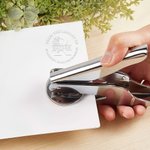 Personalised Initial Book Embosser Stamp Hand Held Embosser Set with Text and Name Birthday Gift for Bookworm Book Lovers