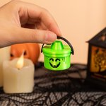 Set di 3 tazze da bere personalizzate con iniziali e coperchi di cannuccia, regalo di Halloween per gli amici e la famiglia.