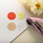 Personalised Initial Book Embosser Stamp Hand Held Embosser Set with Text and Name Birthday Gift for Bookworm Book Lovers