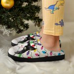 Personalizzato luce stringa cane gatto foto cotone peluche pantofole casa scarpe con nome regalo di compleanno per l'amante degli animali domestici