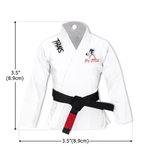 Spersonalizowana akrylowa ozdoba BJJ w kształcie brazylijskiego jiu jitsu z tekstem na choince - prezent urodzinowy dla mistrzów sztuk walki