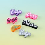 Personalised 3D Printed Colourful Love Heart Name Straw Topper Accessories for Stanley Tumbler Birthday Gift for Women Girls
