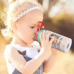 Bottiglia d'acqua isolata personalizzata con nome e cannuccia in silicone Regalo di compleanno per bambini per il ritorno a scuola