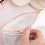 Personalized Multicolour Birth Flower Cartoon Character with Name Makeup Bag Travel Essentials Gift for Women Girls