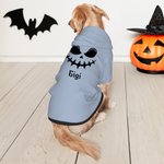 Costume Personalizzato per Cucciolo con Faccia di Zucca Morbido e Caldo con Cappuccio e Nome Regalo Compleanno Halloween per L'Amante Degli Animali