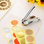 Personalized Zodiac Embosser Stamp Hand Held Embosser Set with Text and Name Birthday Gift for Book Lovers