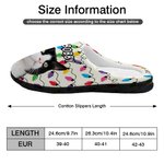 Personalizzato luce stringa cane gatto foto cotone peluche pantofole casa scarpe con nome regalo di compleanno per l'amante degli animali domestici