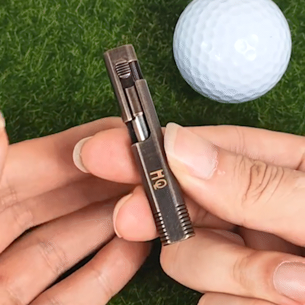 Personlig bärbar Metro mässing Mini Vintage Bolt Action EDC Penna med graverade initialer Skrivverktyg Campinggåva för utomhusälskare Golfar
