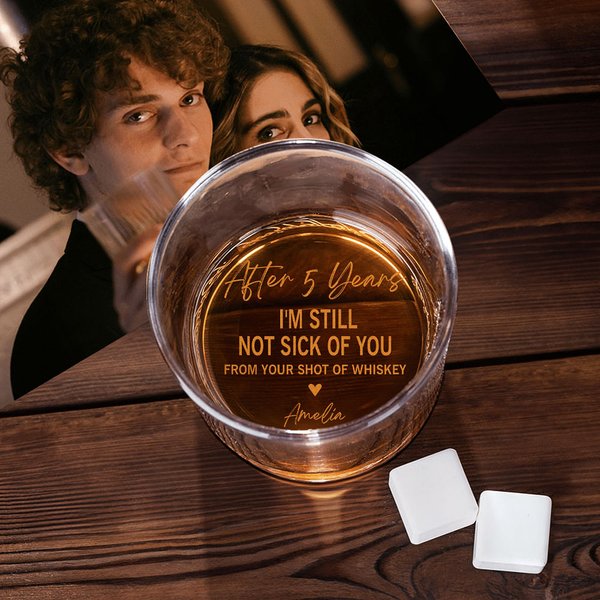 Vaso de whisky personalizado de 10oz con nombre grabado Divertido regalo de cumpleaños para hombre