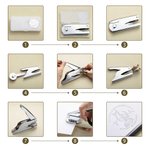 Personalisierter Gothic Monogramm Buchpräger mit Initiale Namen und Zitat Prägstempel Buch Umschlag Bibliothek Geburtstag Geschenk für Buchliebhaber