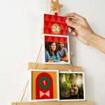 Gepersonaliseerde Uittrekbare Adventskalender in Kerstboomvorm met 24 Foto’s en LED-licht Woondecoratie Kerstalbum en Verjaardagscadeau voor Familie