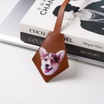 Gepersonaliseerde hond kat foto lederen tas tag met naam verjaardagscadeau voor dierenliefhebbers