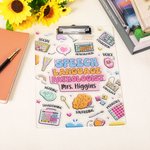 Personalized Speech Language Pathologist Clipboard with Name Stationery Office Supplies Birthday Gift for Speech Therapist