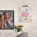 Personalized Speech Language Pathologist Clipboard with Name Stationery Office Supplies Birthday Gift for Speech Therapist