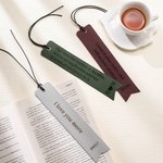 Gepersonaliseerde Leren Bladwijzer met Gegraveerde Tekst Lezer Verjaardagsgeschenk voor Boekenliefhebbers