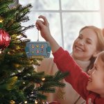 Personalisierte 1-10 Lebkuchen Mann Katze Hund Keks hölzerne Weihnachtsschmuck mit eingraviertem Namen und Titel Weihnachtsbaumschmuck Geschenk für Familie Kinder