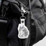 Personalizzato in pelle cavallo ricamo nappe acconciatura portachiavi con nome compleanno regalo di vacanza per gli amanti dei cavalli