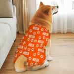 Gepersonaliseerde Multicolor Schattige Poot 100% Katoenen Hondenkleding met Naam Verjaardag Herdenkingsdag Geschenk voor Huisdierliefhebbers Eigenaar