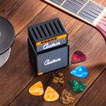 Personalised 3D Printing Retro Guitar Amp Shape Guitar Picks Holder Plectrum Storage Box with Name Birthday Gift for Musician Guitar Player