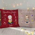 Taie d'oreiller personnalisée avec 1-8 Noms d'enfants Anniversaire Noël Cadeau pour les femmes