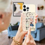 Spersonalizowane etui na telefon z imieniem i nazwiskiem na iPhone'a Urodziny Klub czytelniczy Prezent dla kobiet Miłośniczki książek